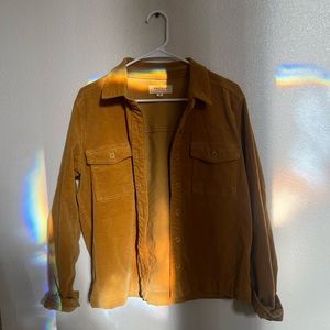 Pacsun Yellow/Orange Corduroy Jacket Size S